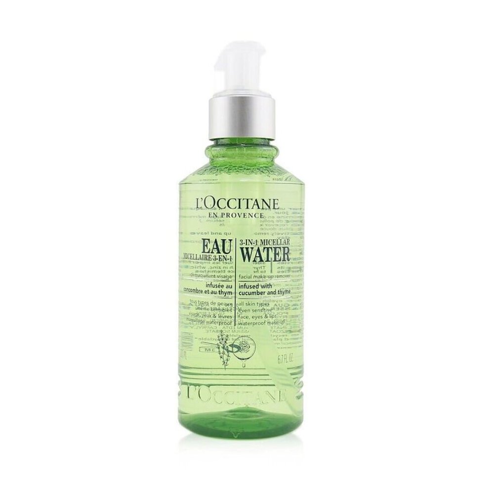 L'occitane Cleansing 3-in-1 Micellar Water 200 ML NEW
